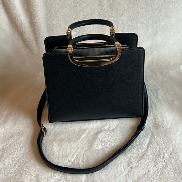 NWT, Le Bag Los Angeles Shoulder purse, Black - Picture 9 of 13